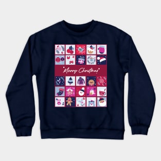 Cartoon Christmas Patterns For Kid | Christmas Gifts Ideas Crewneck Sweatshirt